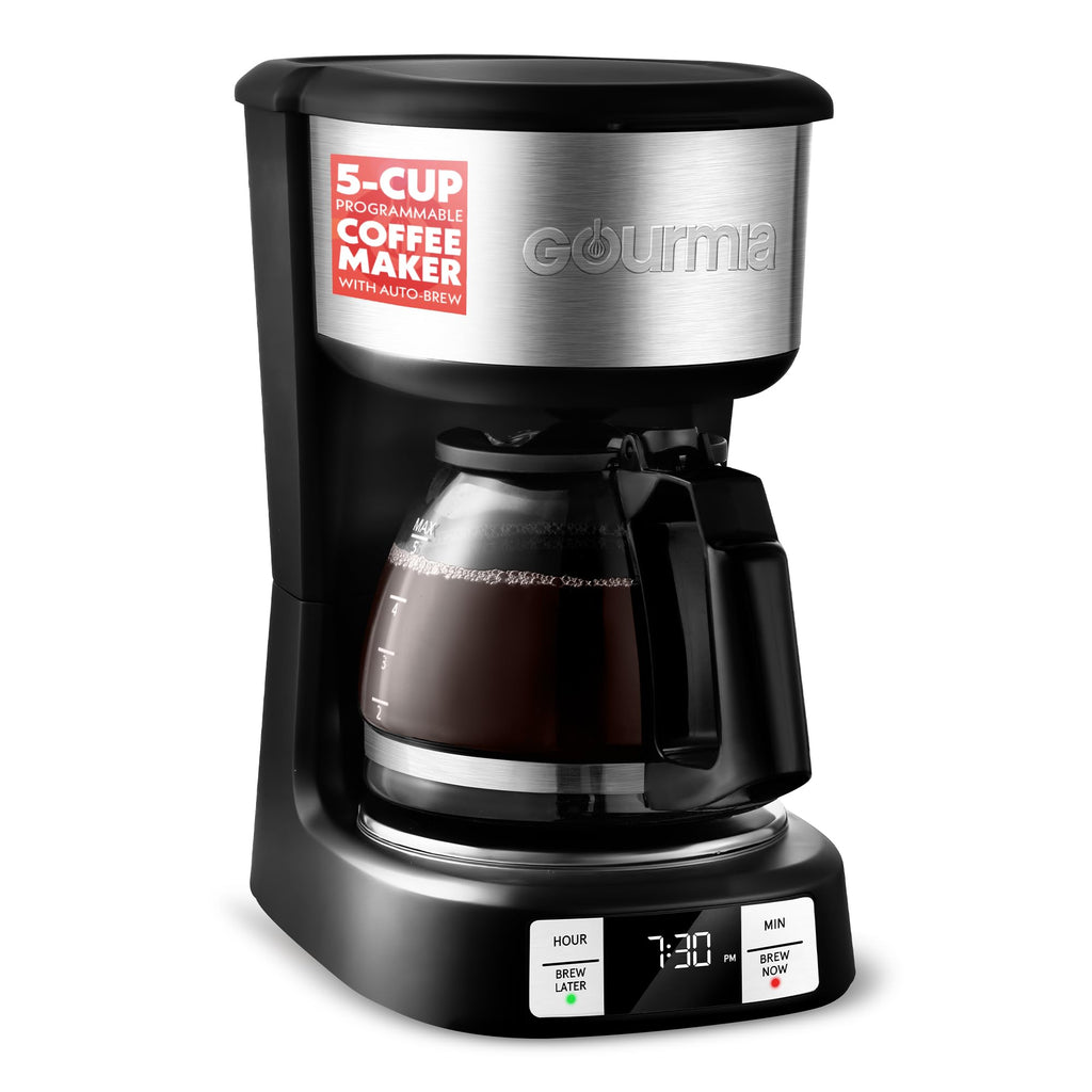 5-Cup Glass Carafe Black Drip Coffee Maker O610