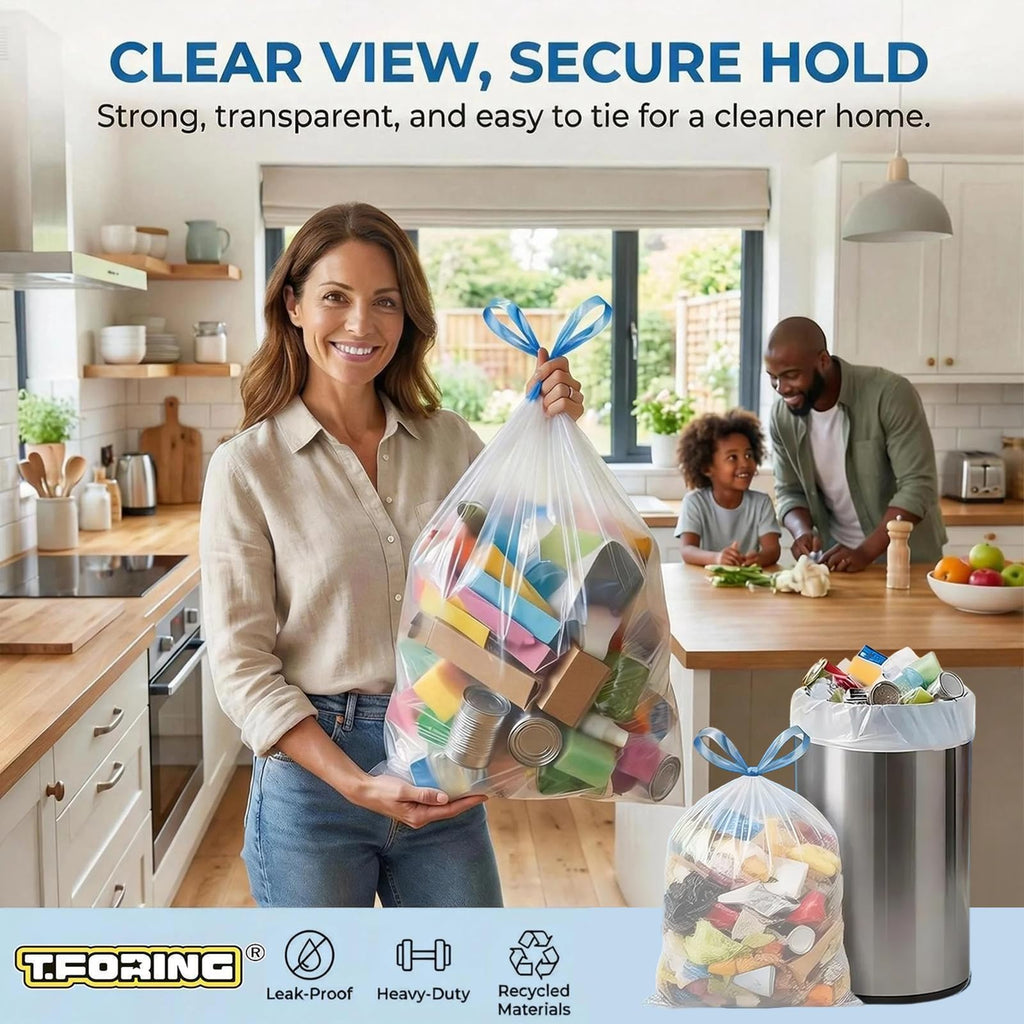 4 Gallon Drawstring Unscented Trash Bags 120 Count L5115