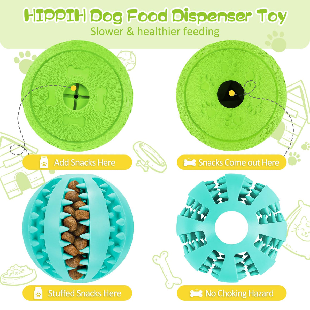 2 Pack Interactive Dog Puzzle Toys R5845