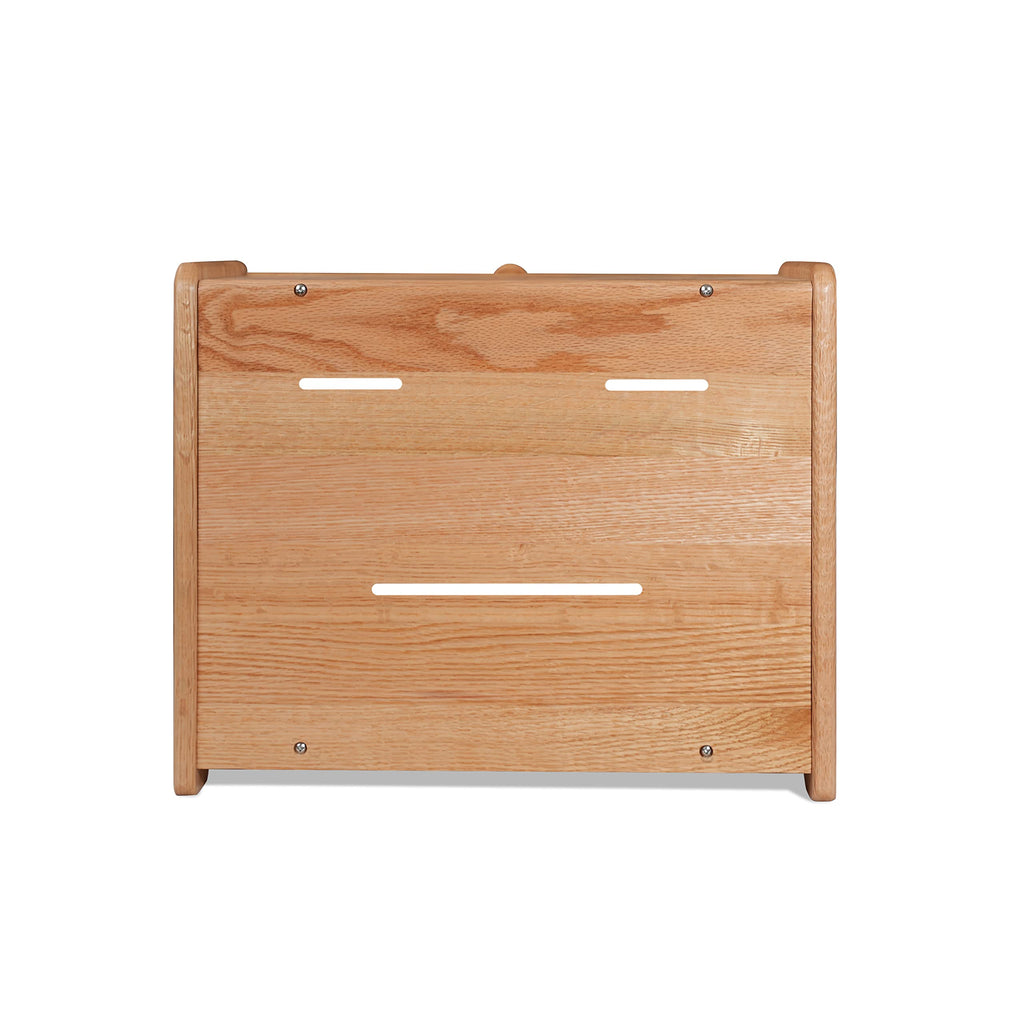 Solid Wood Oak Bread Box with Clear Window O739310