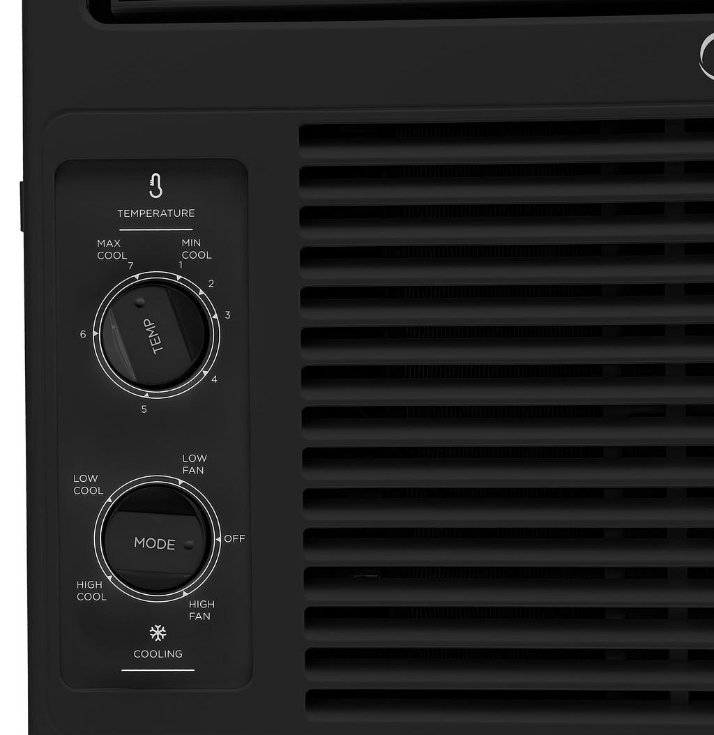 5,000 BTU Mechanical Window Air Conditioner, Black D86426