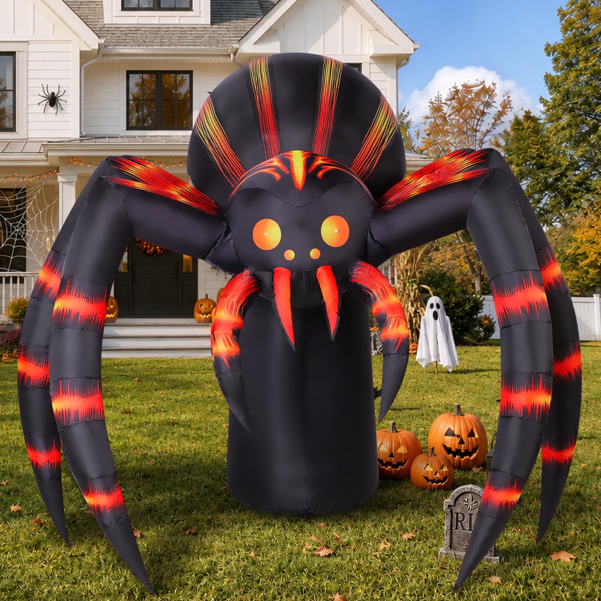 7FT Halloween Inflatables Yard Decor with LEDs U88059
