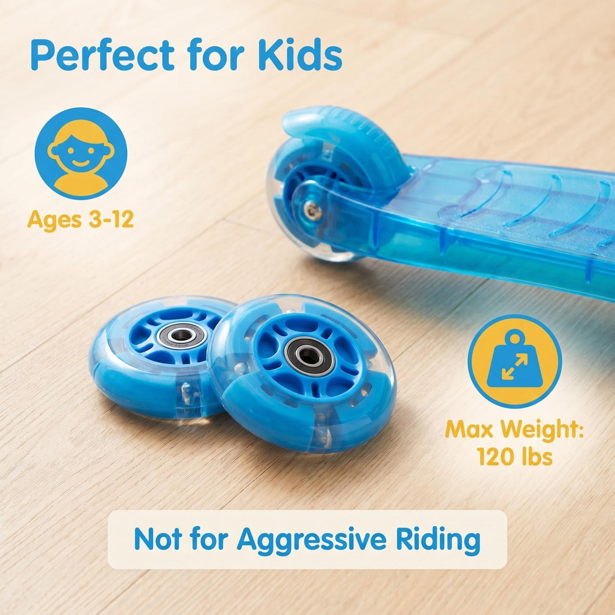 Light Up Scooter Wheels (2-Pack) H6334