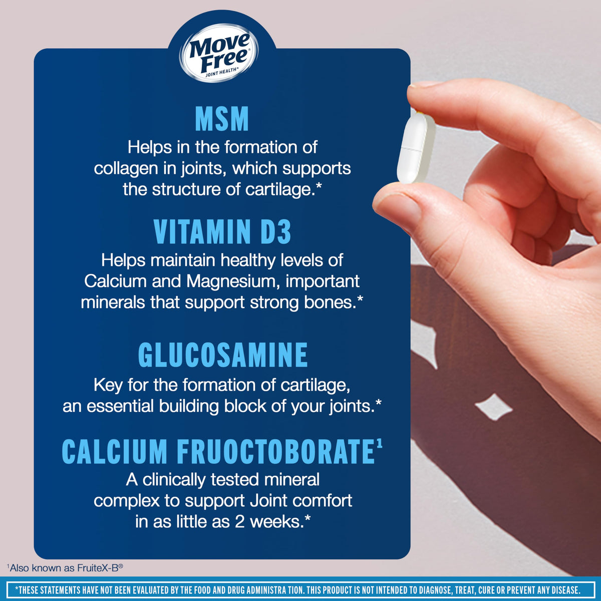 Glucosamine Chondroitin MSM + Vitamin D3-120 ct P78760