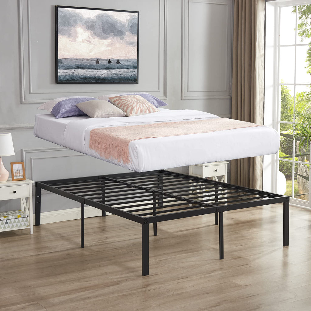 Queen Size Metal Platform Bed Frame E7004