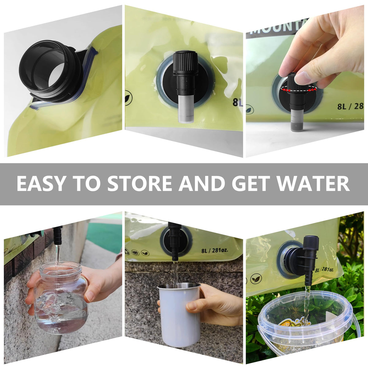 Collapsible 2 Gallon BPA-free Water Container X411