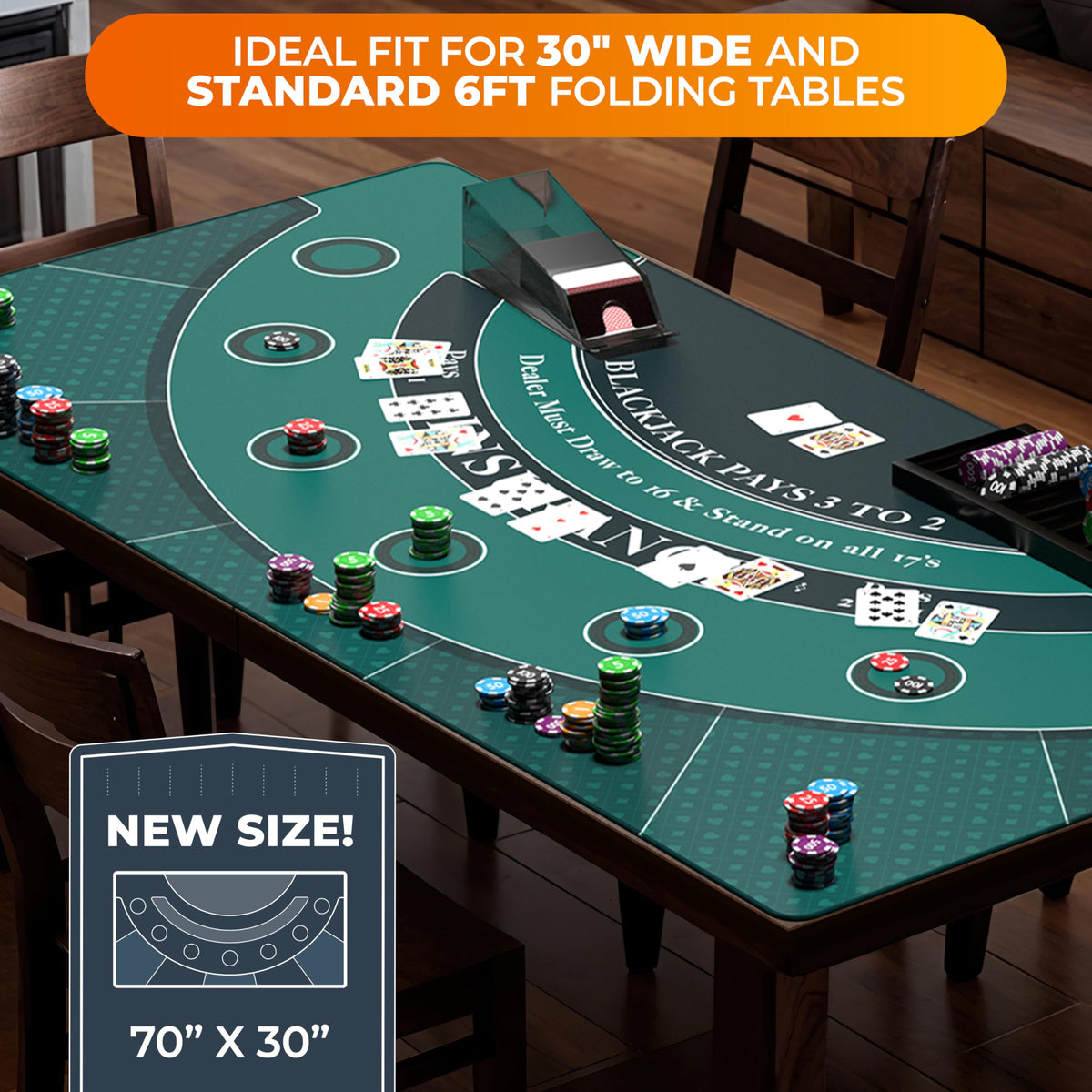 Blackjack Mat 70" x 30" S27455
