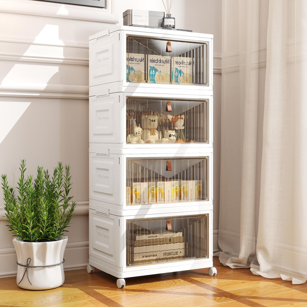 Closet Organizers and Storage with Wheels, 23QT White X997815