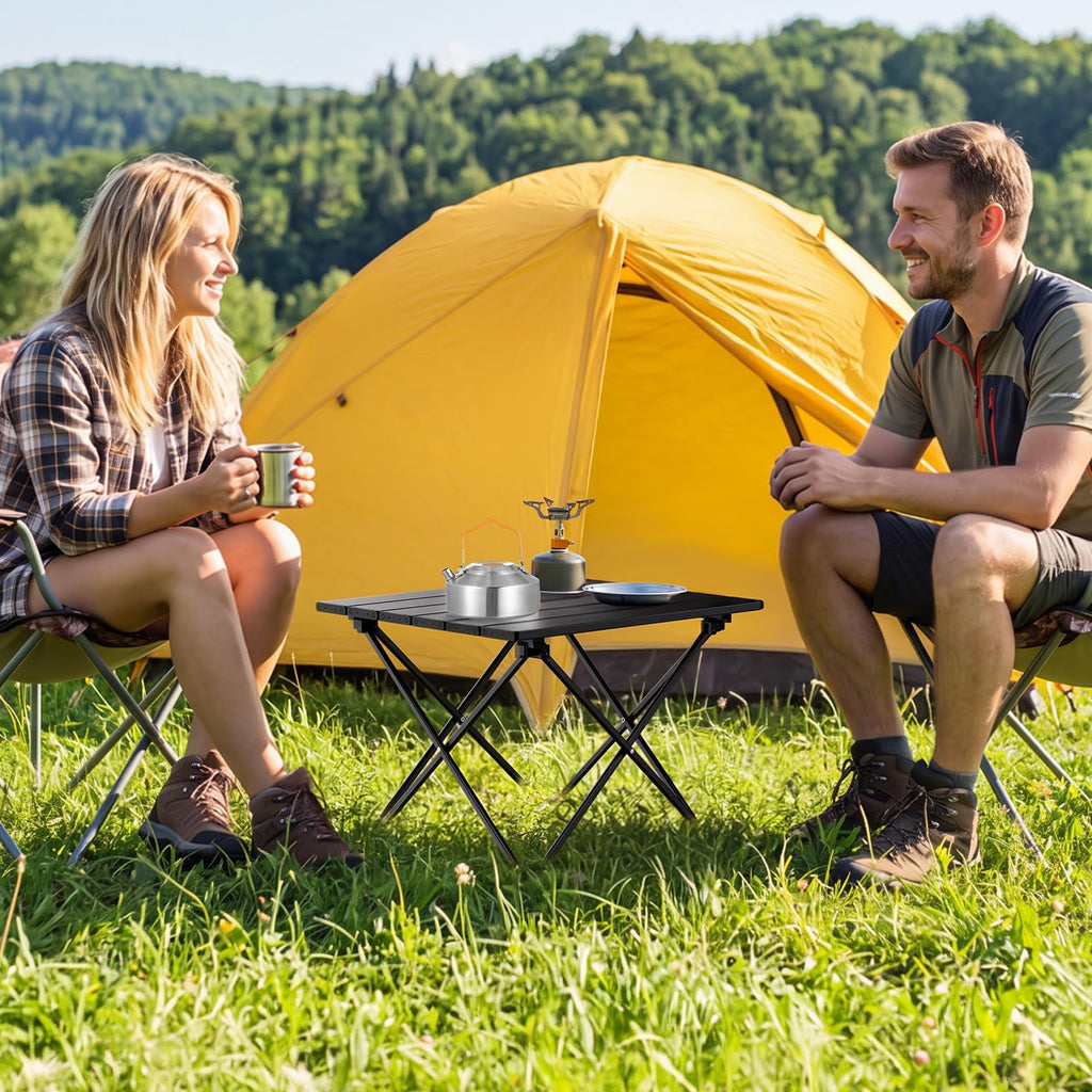 Small Folding Camping Table Aluminum Frame E999412