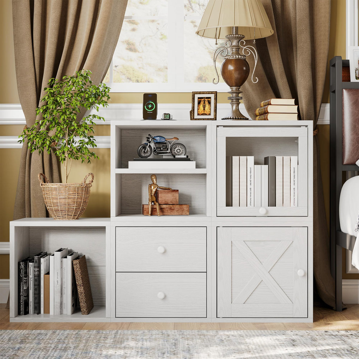 Pure White Cube Storage Organizer R3070