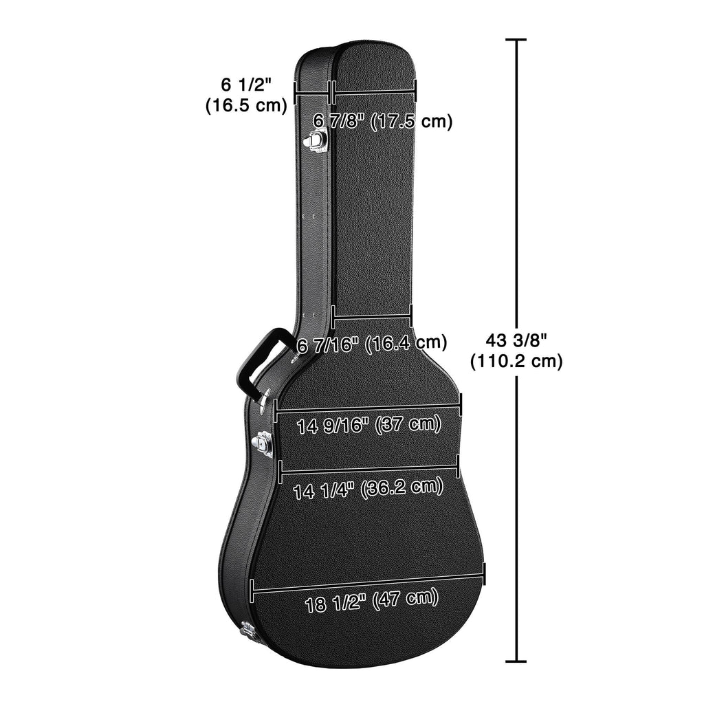 Dreadnought 41 Inch Wooden Hardshell Guitar Case H58371