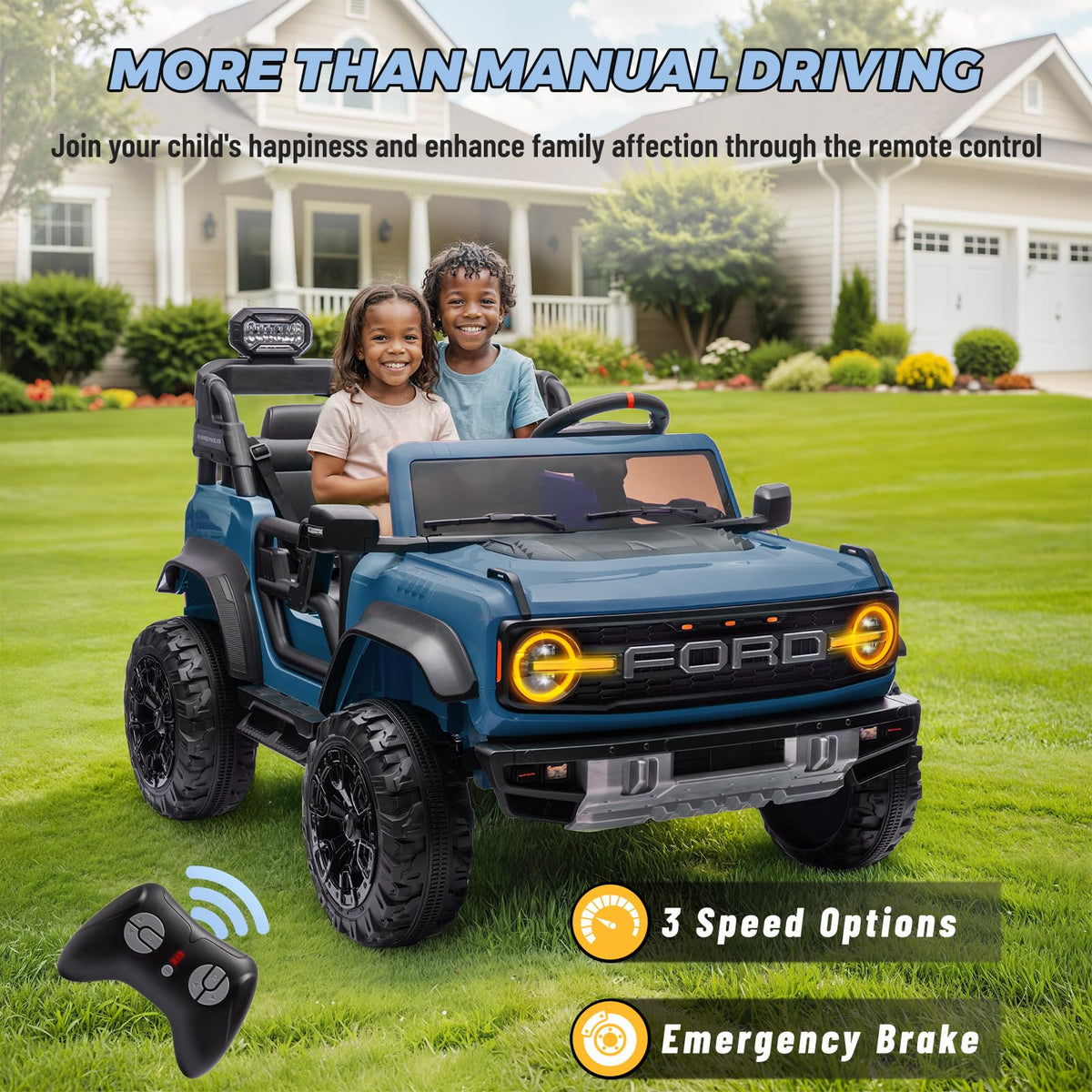 2 Seater 24V Electric Ride On Truck with Remote Control E92853