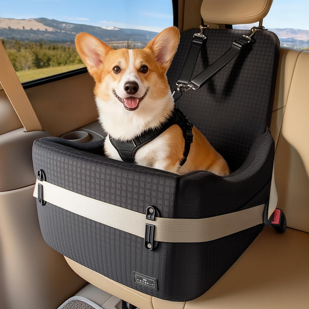 Dog Car Seat with Elevated Cushion U79343