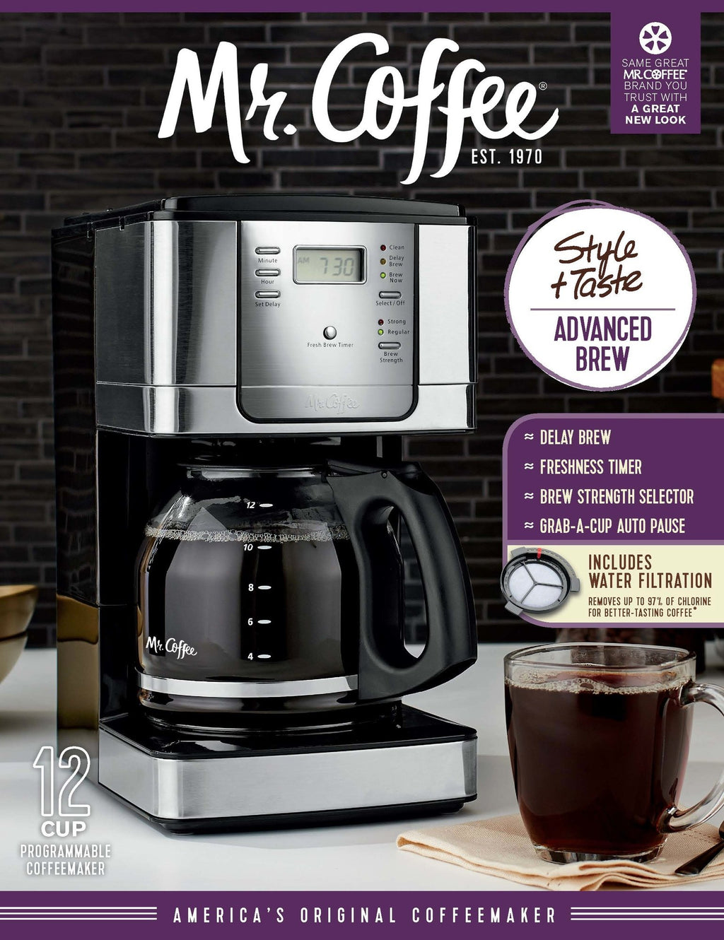 12-Cup Programmable Coffee Maker K155643