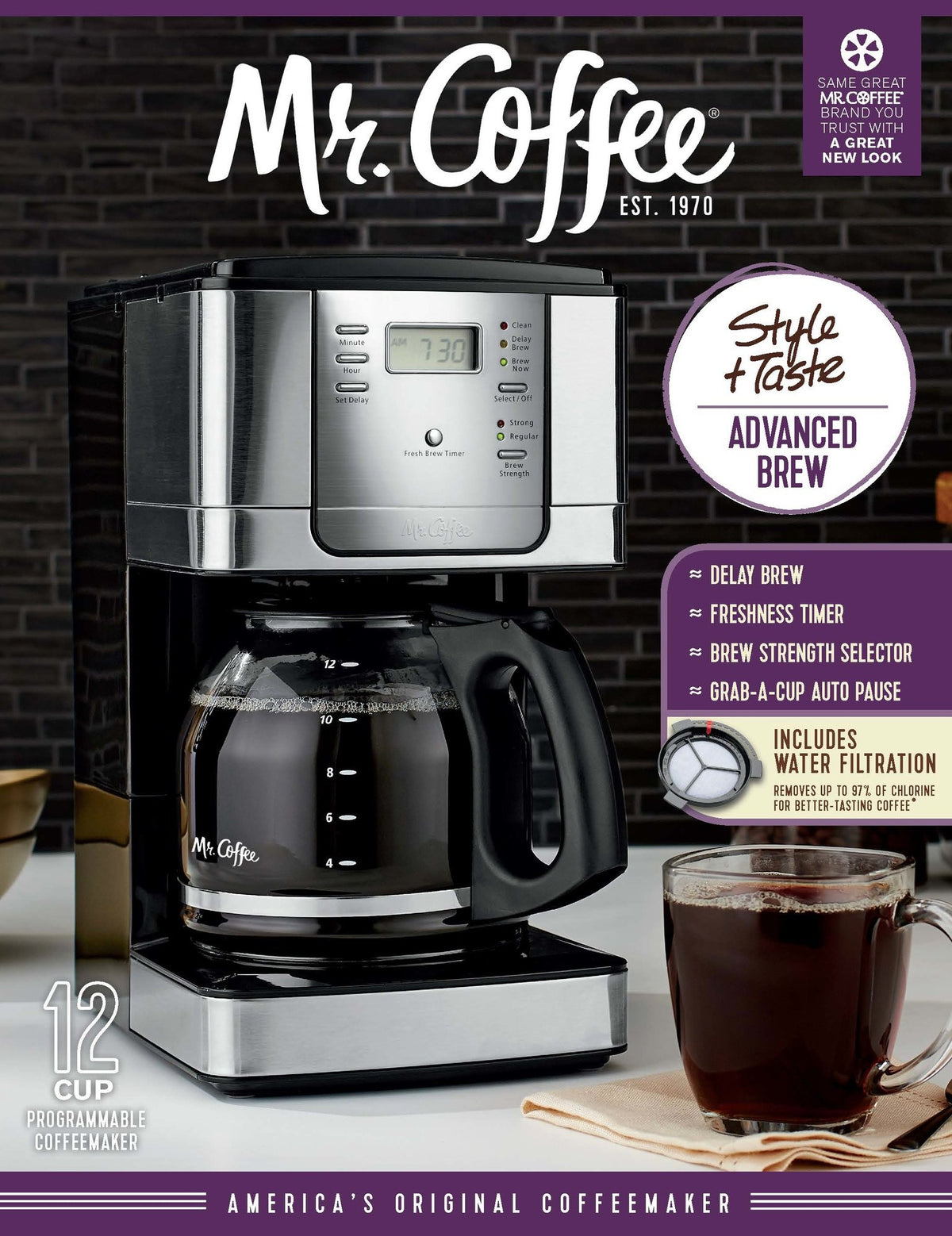 12-Cup Programmable Coffee Maker K155643