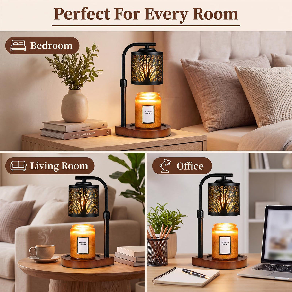 Candle Warmer Lamp with Timer & Dimmer K375