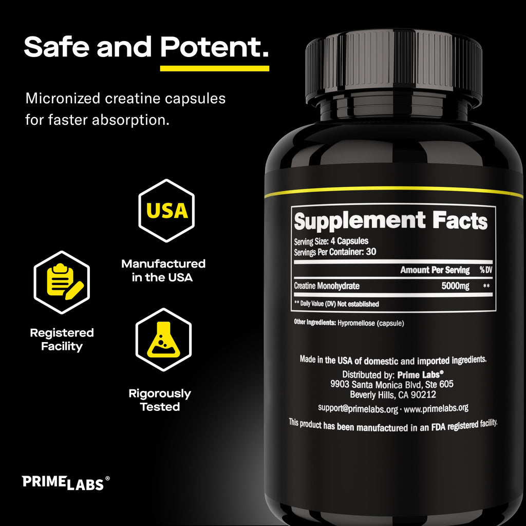 Creatine Monohydrate Capsules 5g X492947