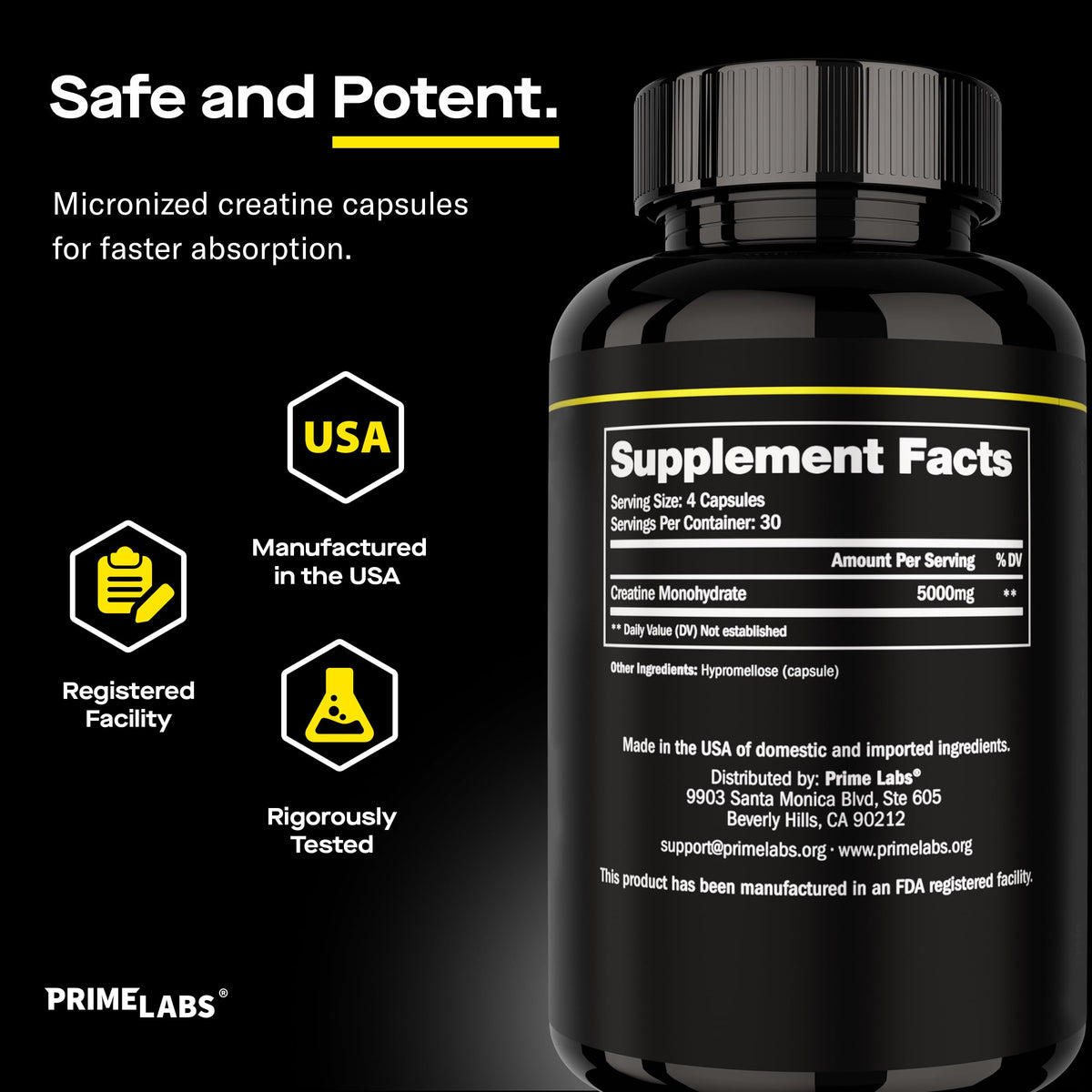 Creatine Monohydrate Capsules 5g X492947