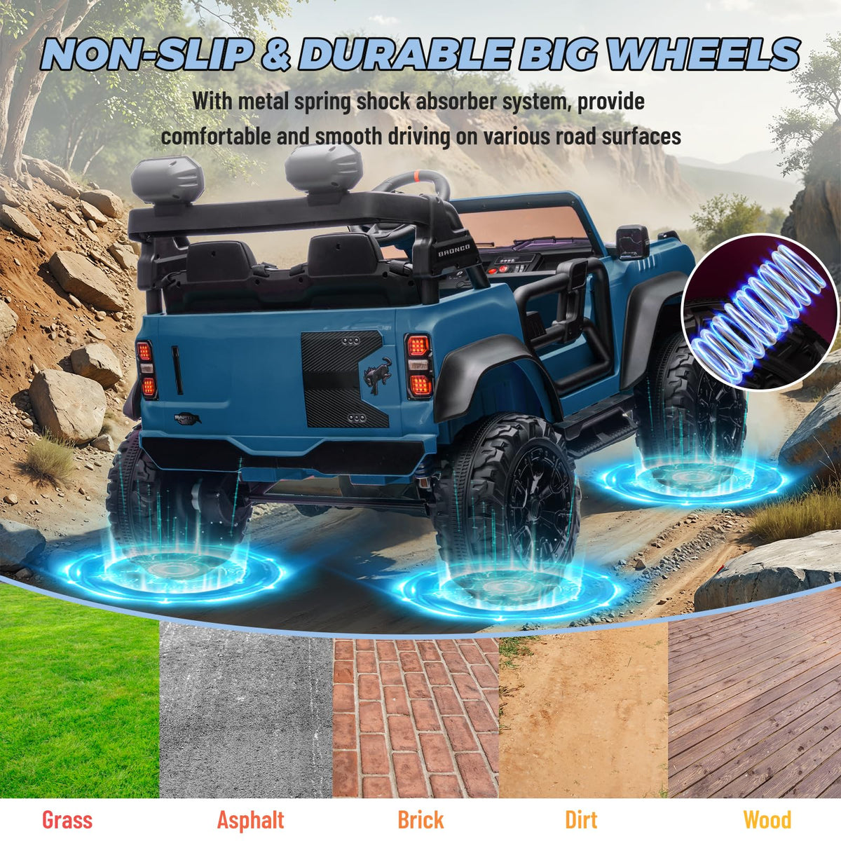 2 Seater 24V Electric Ride On Truck with Remote Control E92853