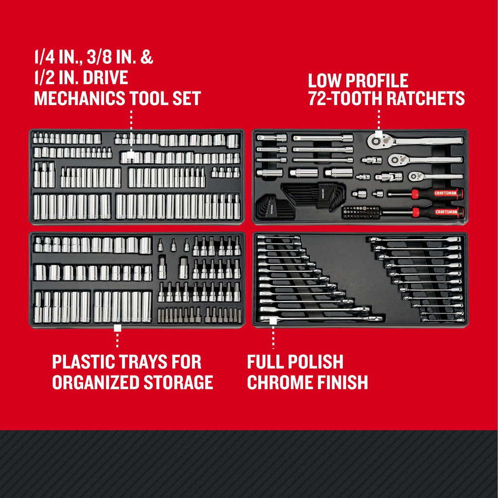 298 Piece Hand Tool and Socket Set SAE/Metric S114