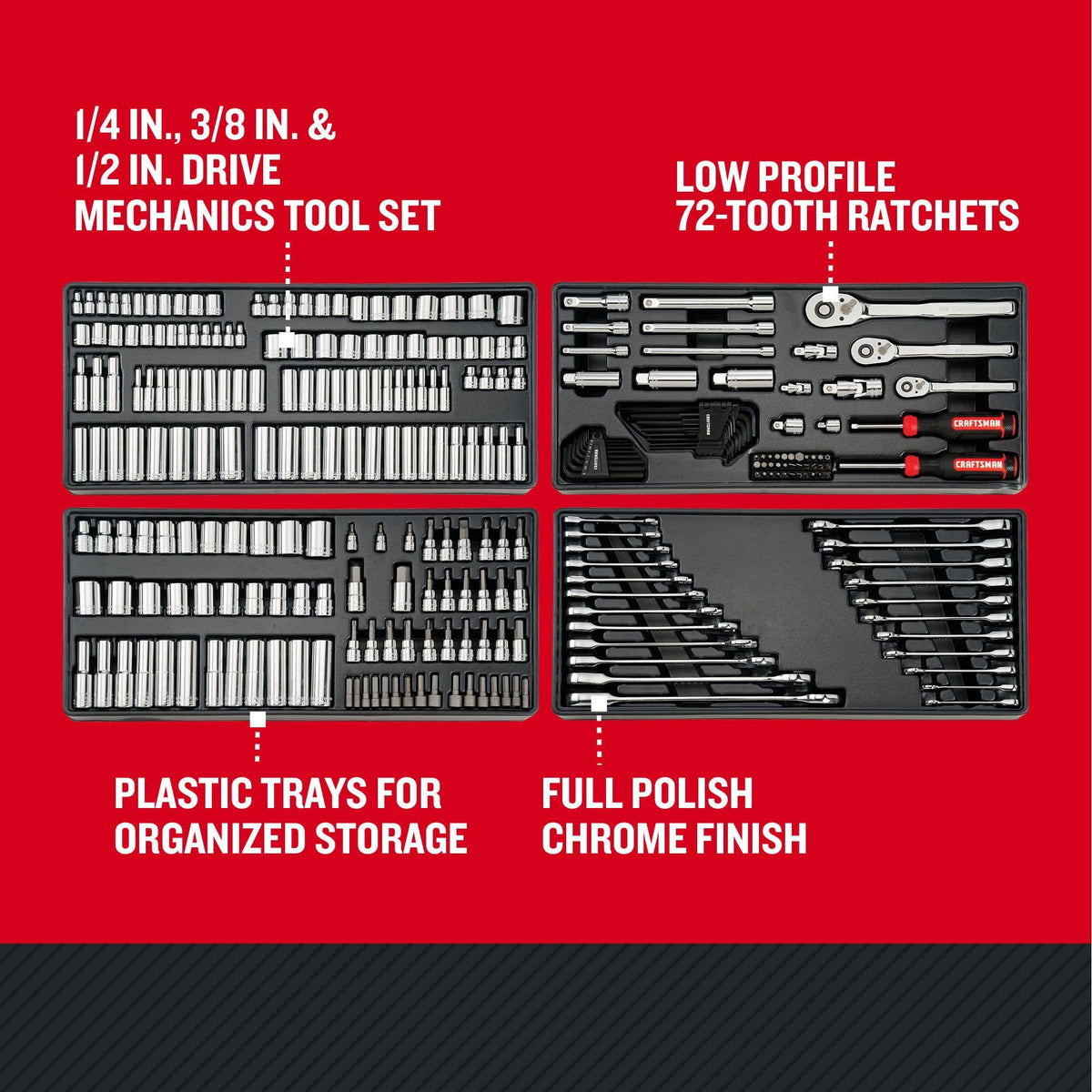 298 Piece Hand Tool and Socket Set SAE/Metric S114