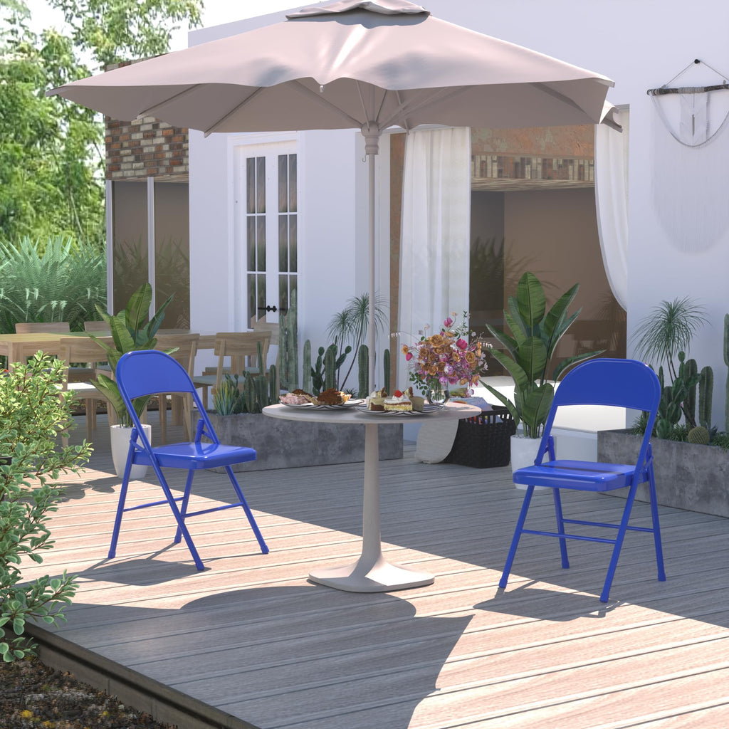 Metal Folding Chairs 4 Pack U117308