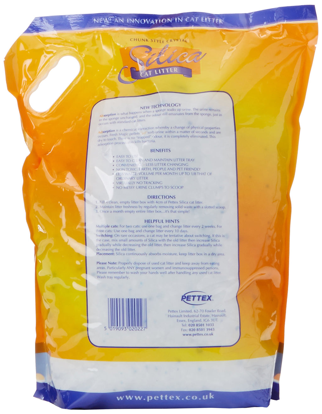 Silica Crystal Cat Litter 7.6 Liters White C7828