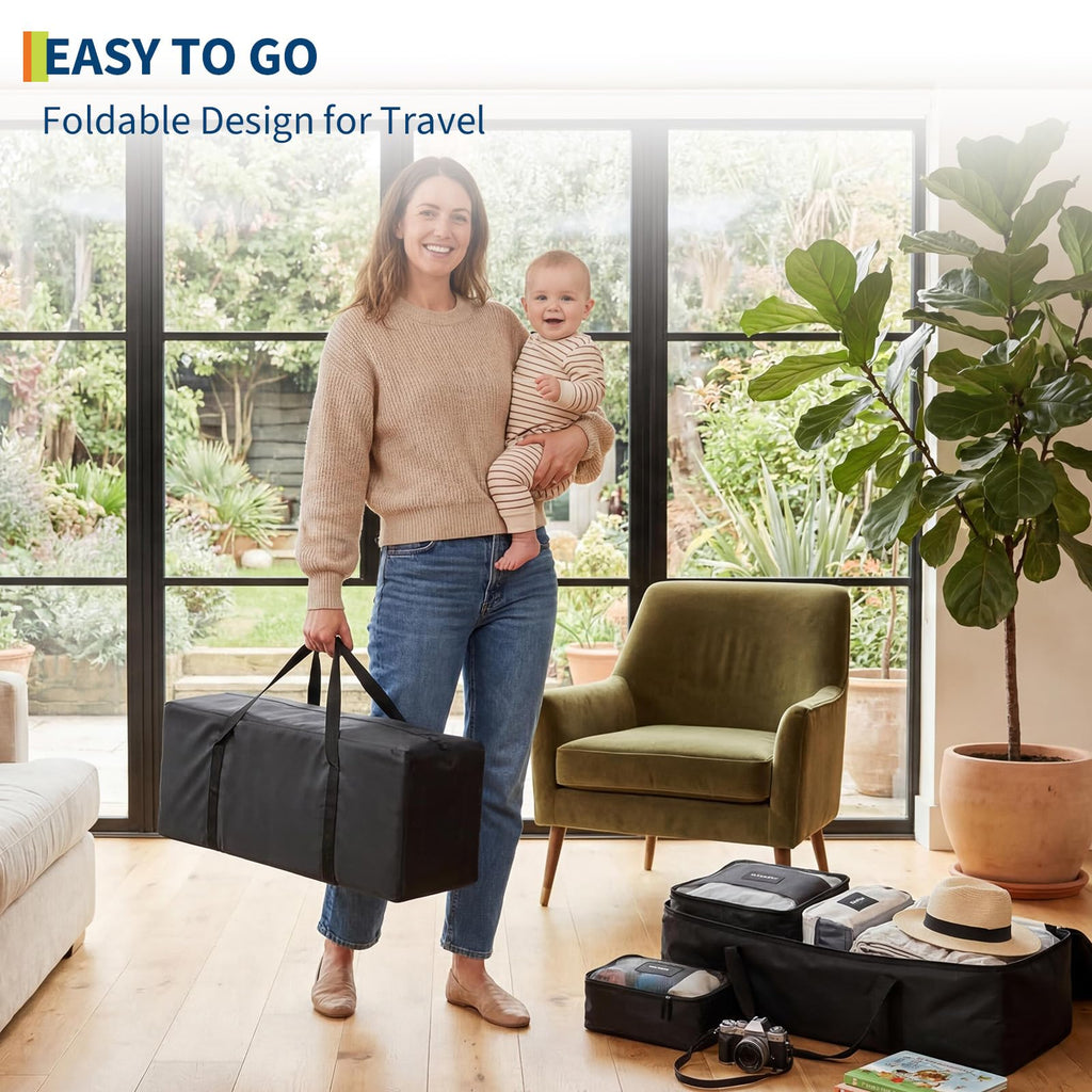 4 in 1 Pack and Play with Bassinet, Changing Table, Playpen and Carry Bag N22969