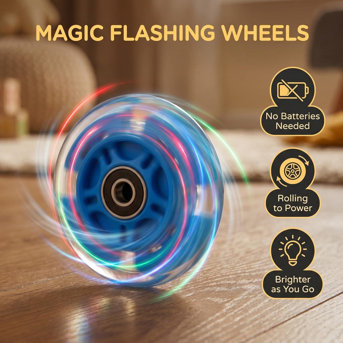 Light Up Scooter Wheels (2-Pack) H6334