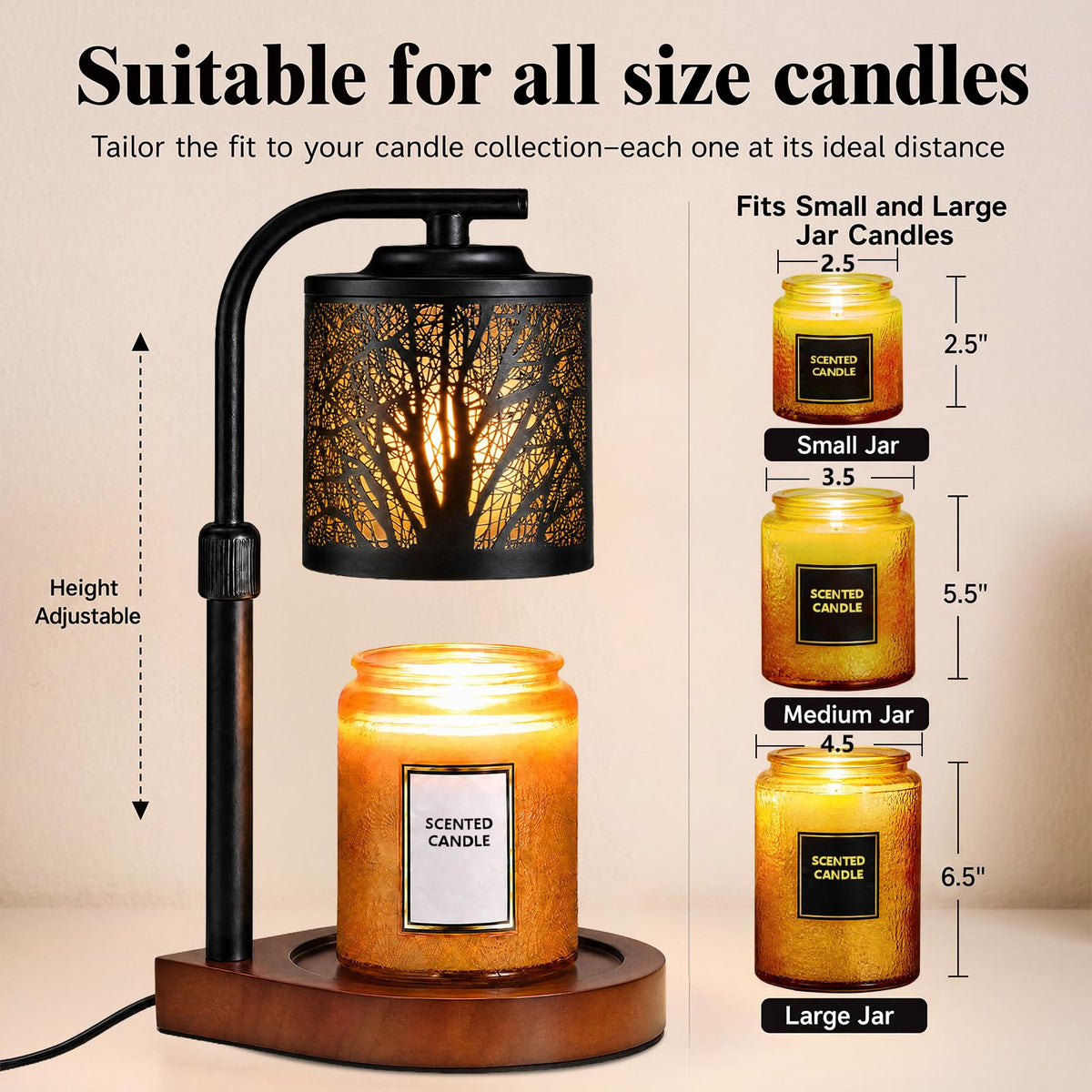Candle Warmer Lamp with Timer & Dimmer K375