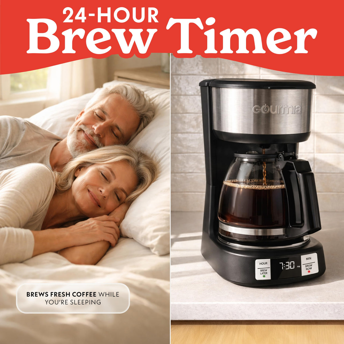 5-Cup Glass Carafe Black Drip Coffee Maker O610