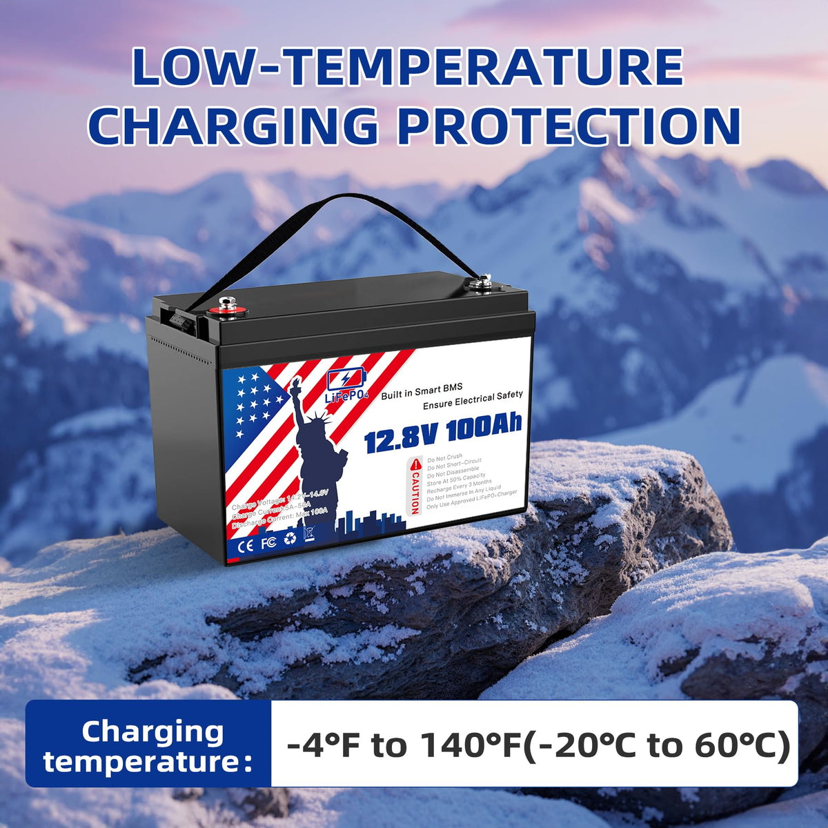 12V 100Ah LiFePO4 Battery L16561