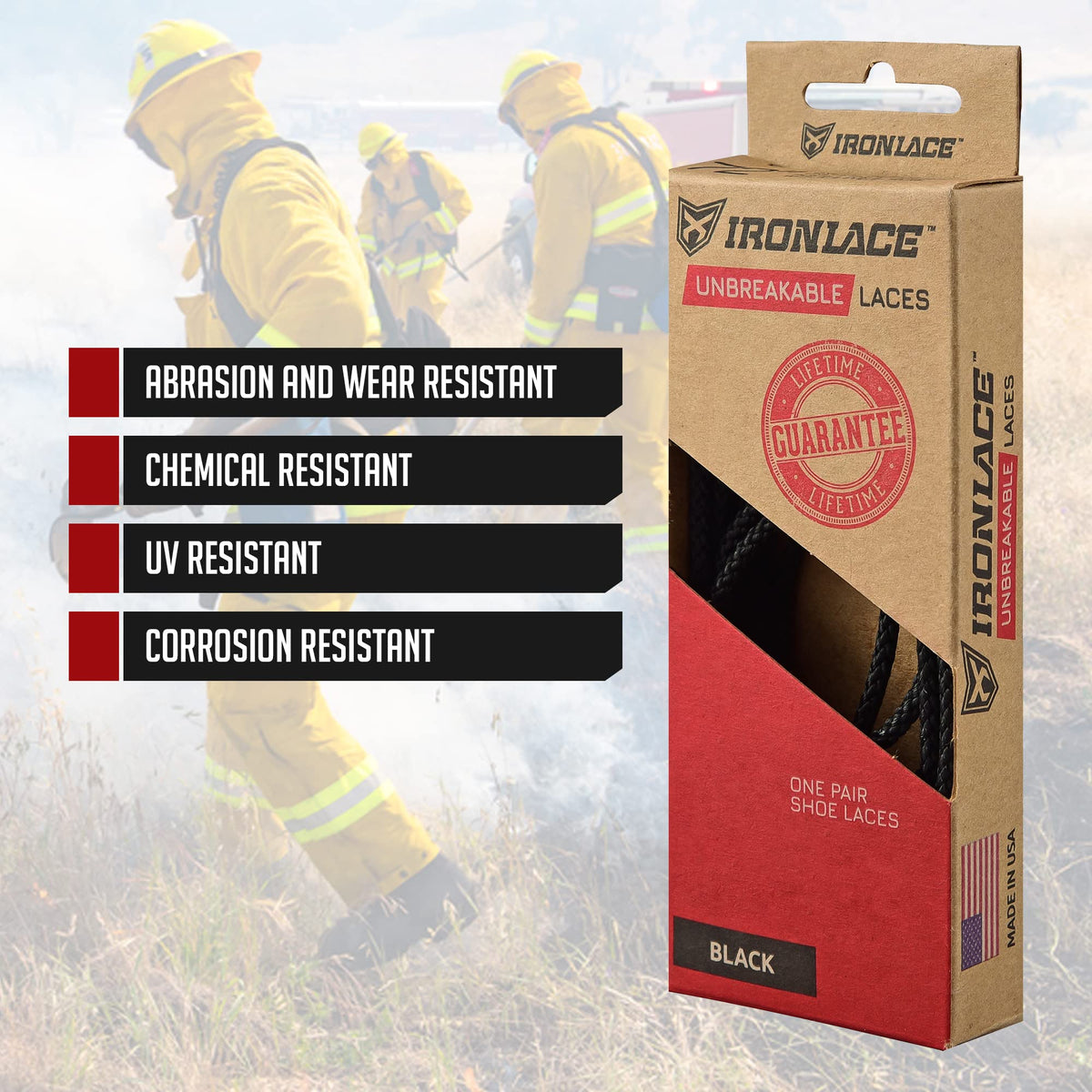Waterproof Fire Resistant Bootlaces Q405728