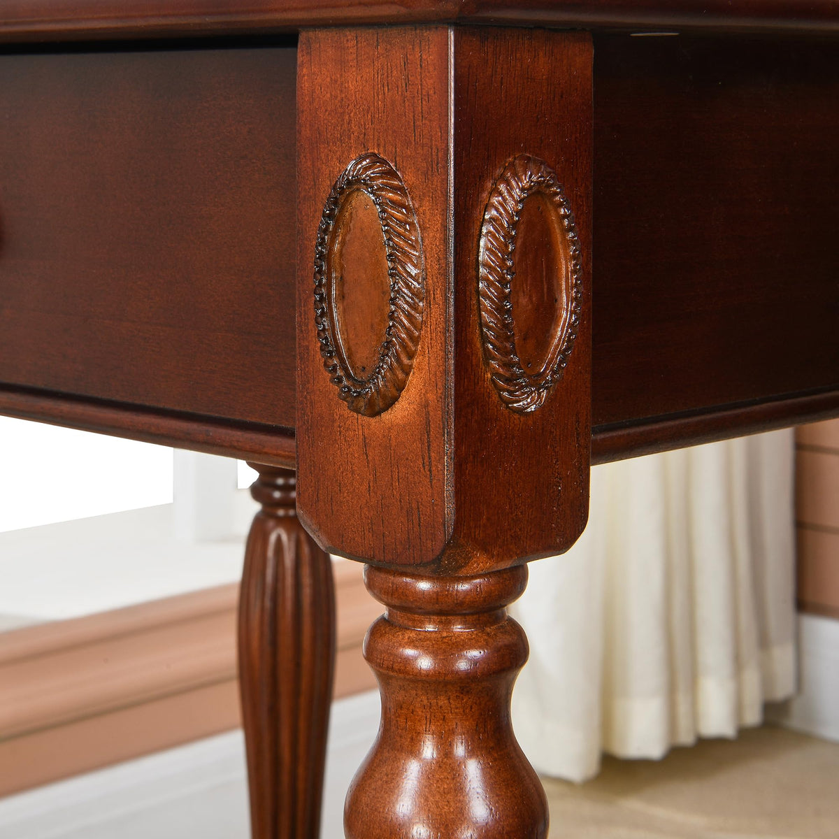 Side Table with Drawer and Storage Shelf H95381