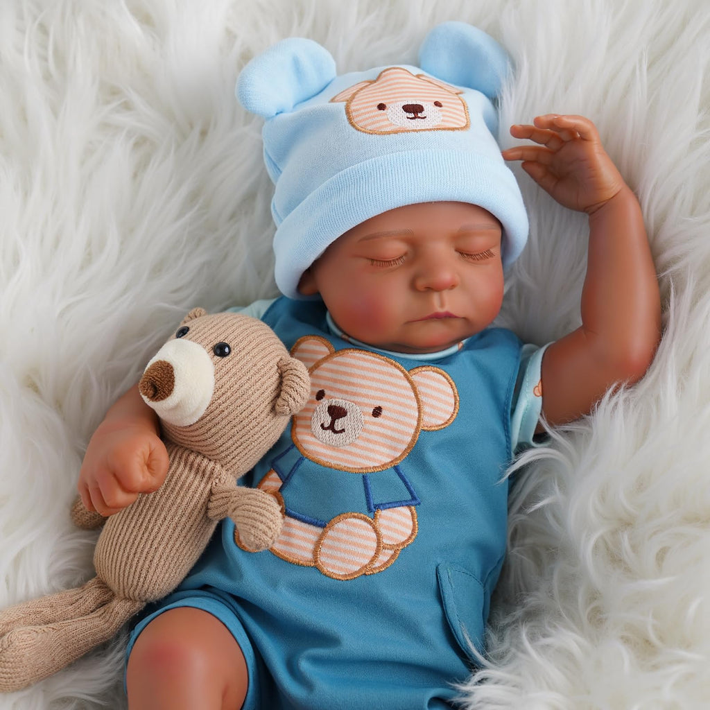 20 Inch Black Reborn Baby Dolls D8582