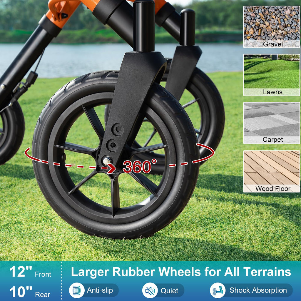 Tall Foldable Walker with Seat Q567