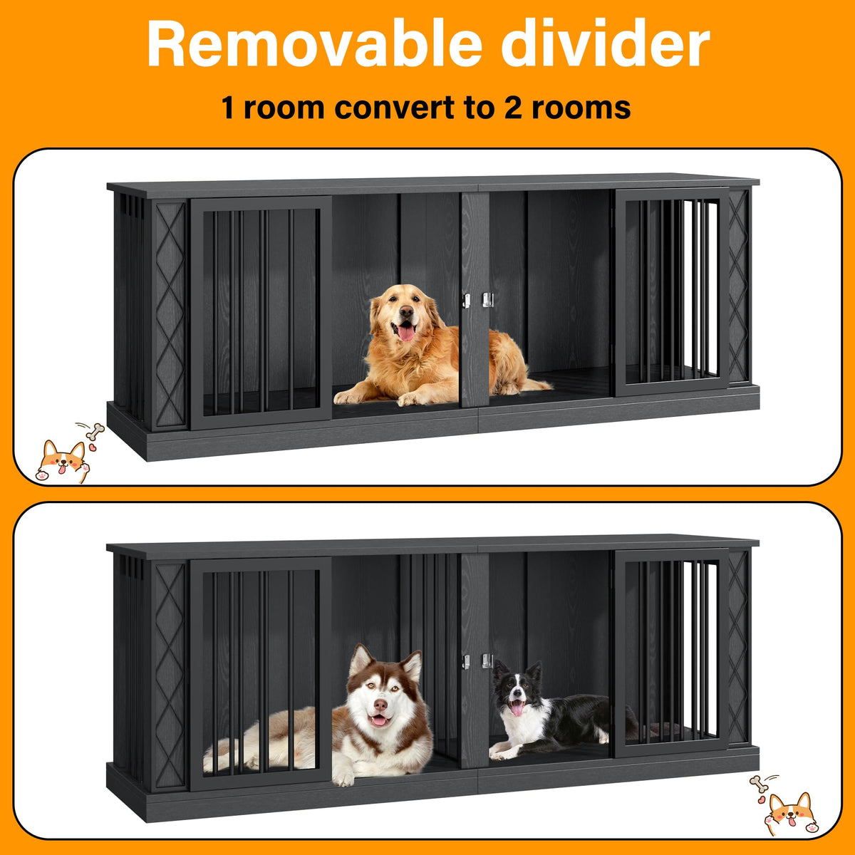 Large Heavy Duty Dog Crate Furniture E929
