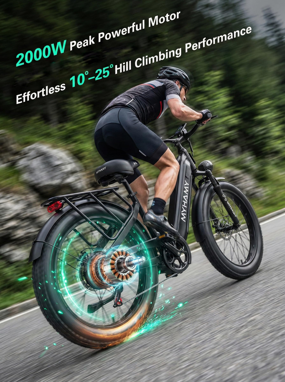2000W Electric Bike 24 Fat Tire 48V 18Ah Step-Thru I674681