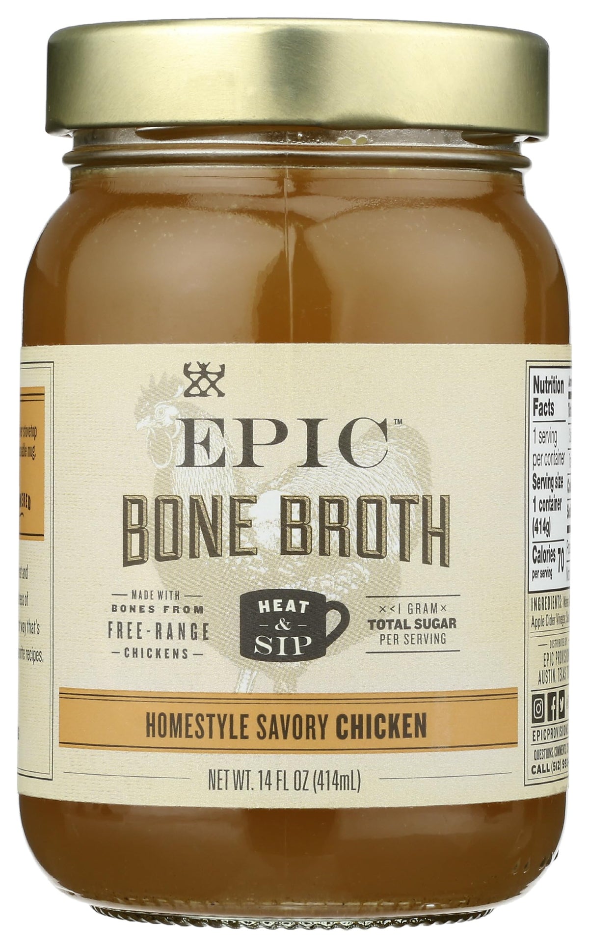 Bone Broth Savory Chicken 14 Fl Oz N16904