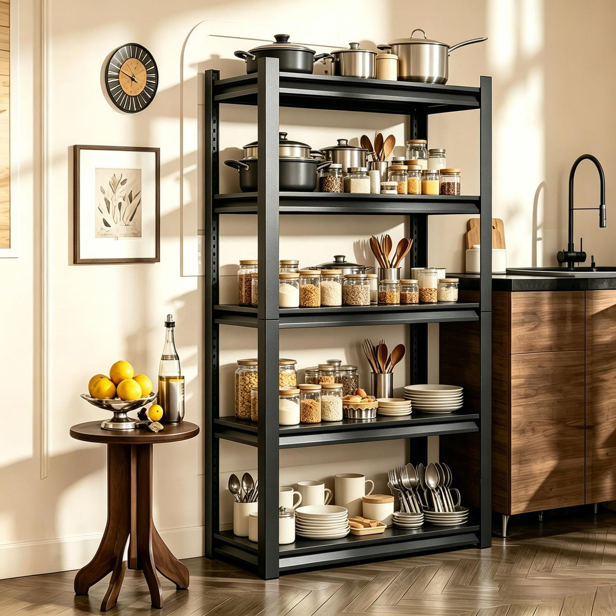 5 Tier Heavy Duty Metal Bookshelf K79109