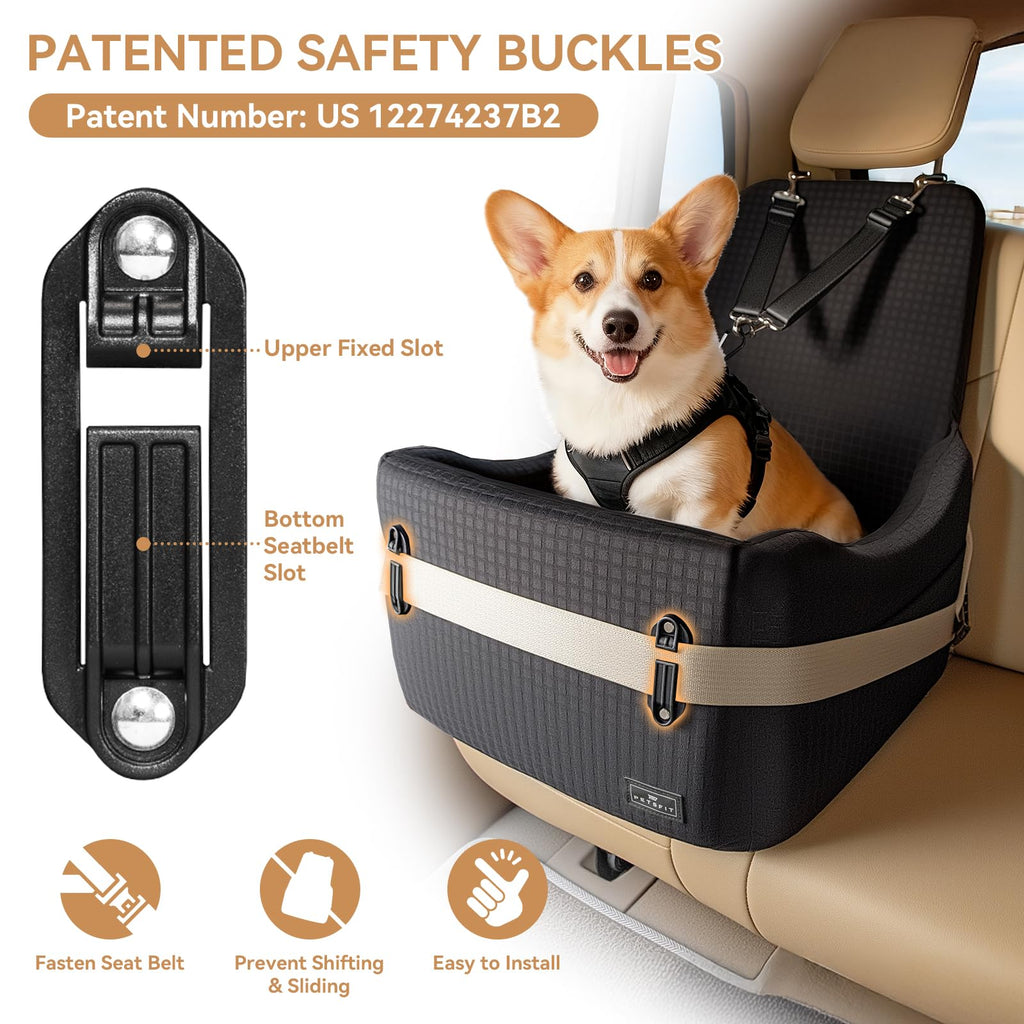 Dog Car Seat with Elevated Cushion U79343
