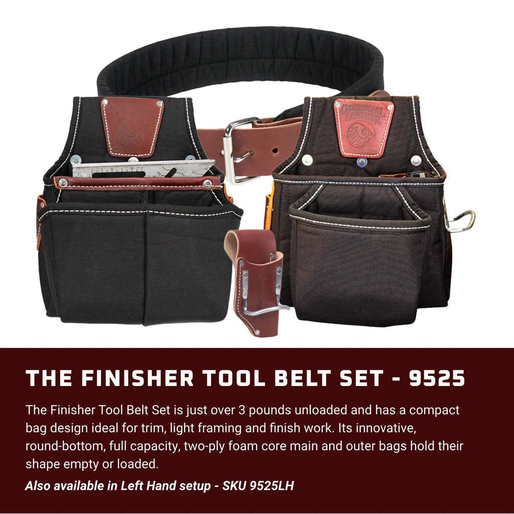 Leather Tool Belt Set with 25 Pockets N402402