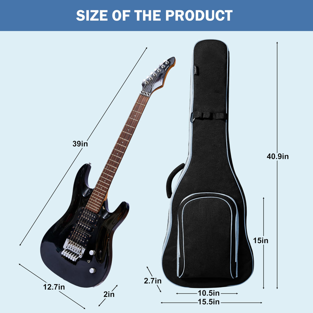 40 Inch 7mm Padded Waterproof Electric Guitar Gig Bag Z5831
