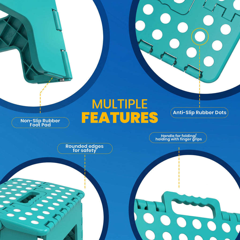 9 Inch Anti-Slip Folding Step Stool P25611
