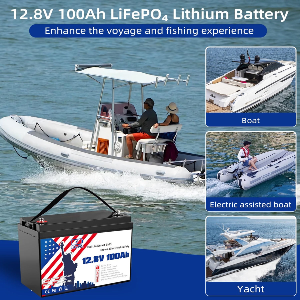 12V 100Ah LiFePO4 Battery L16561