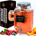 2-Gallon Glass Drink Dispenser with Spigot A5776
