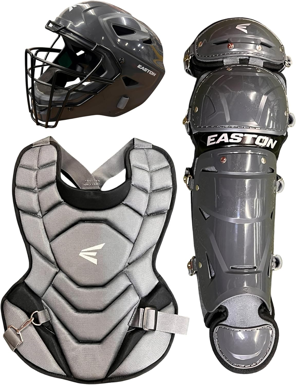 Black Youth Catcher's Set with Helmet, Chest Protector & Leg Guards L659