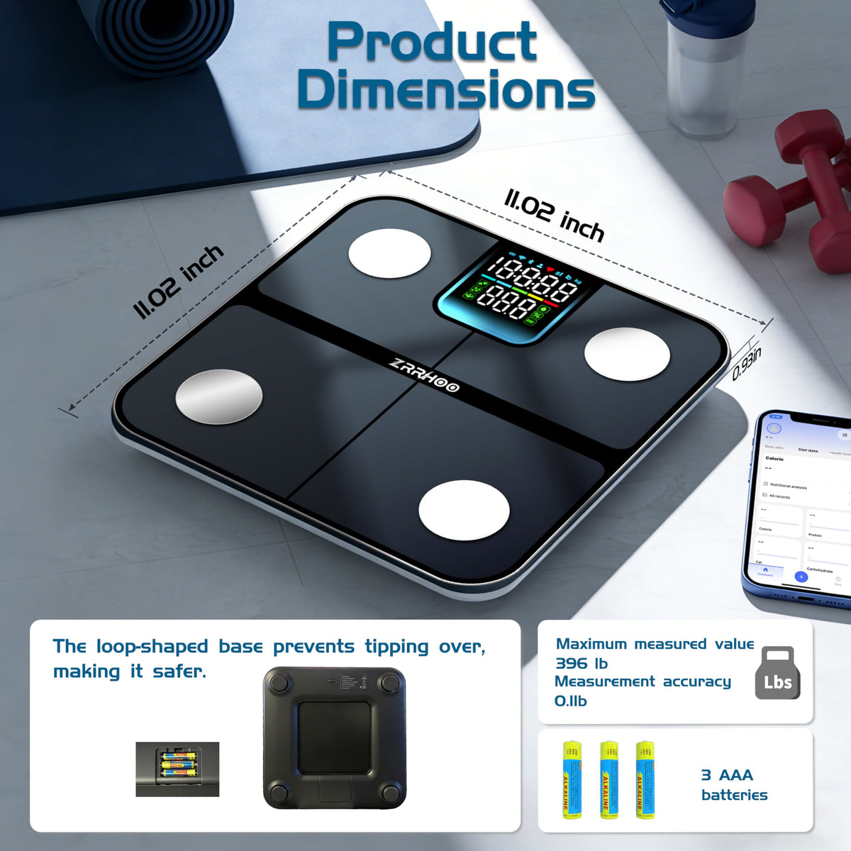 25 Body Composition Bluetooth Digital Weight Scale V382134