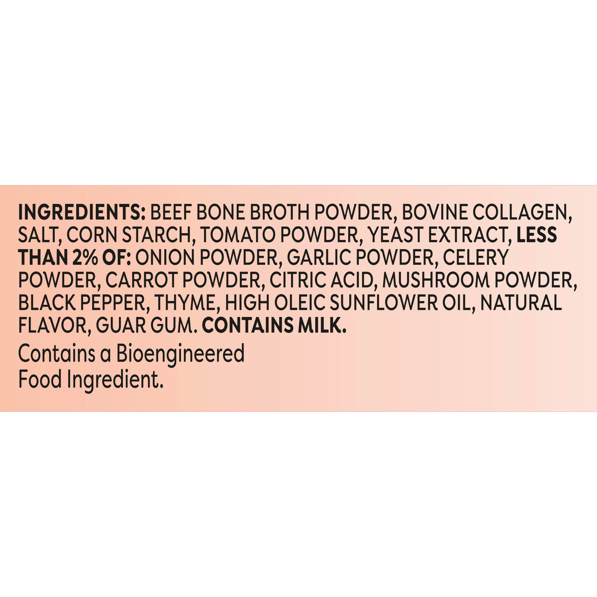 Beef Bone Broth Instant Powder Mix Packets, 6 Count C1111