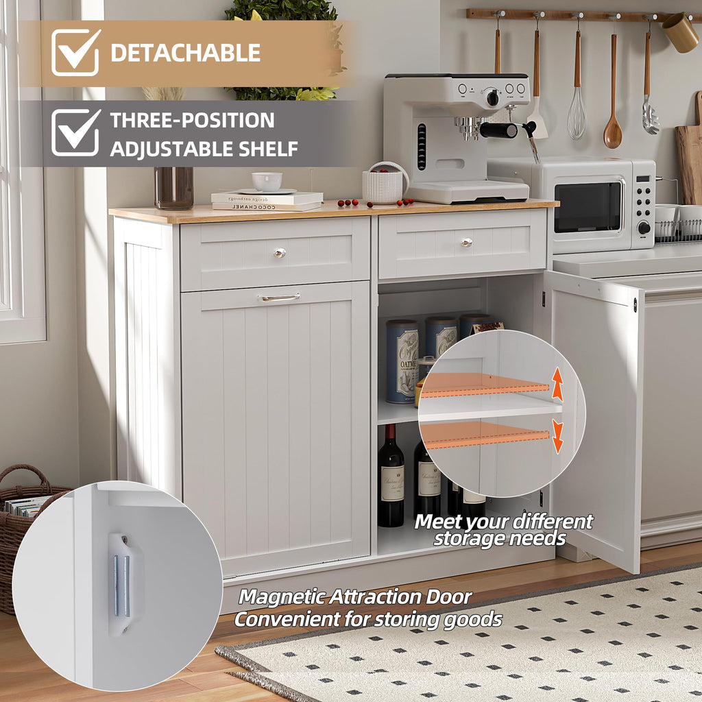 Dual Door Tilt Out Trash Can Cabinet A20911